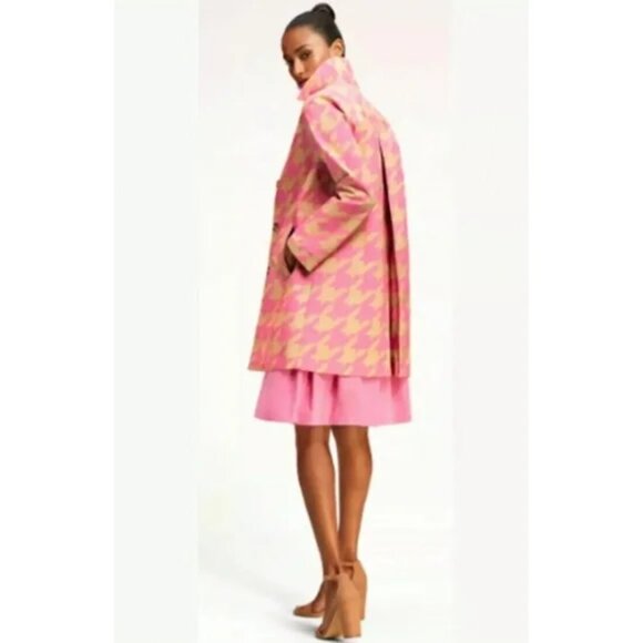 Like New Isaac Mizrahi x Target 20th Anniversary Houndstooth Coat Sz L - Picture 4 of 12